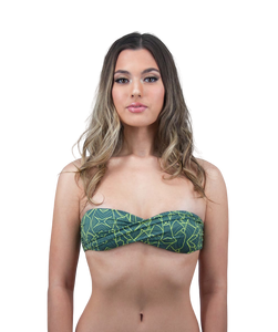 Rhys Twist Bandeau Bikini Top