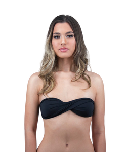 Rhys Twist Bandeau Bikini Top