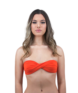 Rhys Twist Bandeau Bikini Top